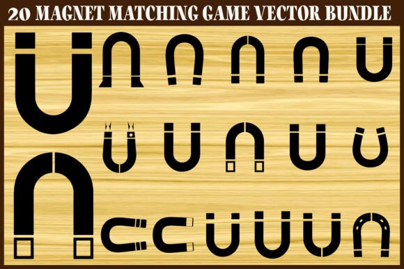 20 Magnet Matching Game Vector Bundle