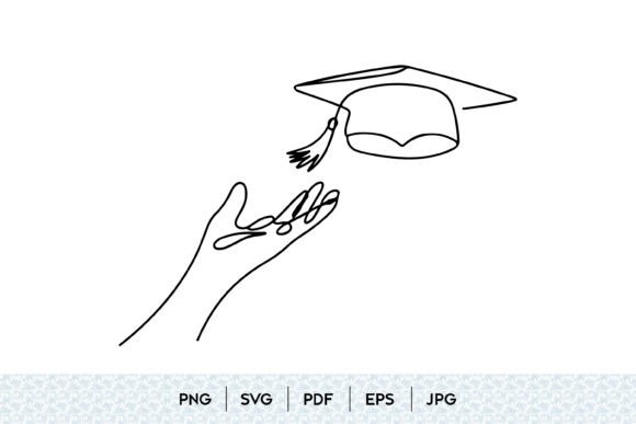 Graduation Cap Line Art SVG: A Polished Graphic for Modern Content Publishing