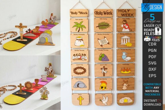 Holy Week Interactive Chart Laser Bundle
