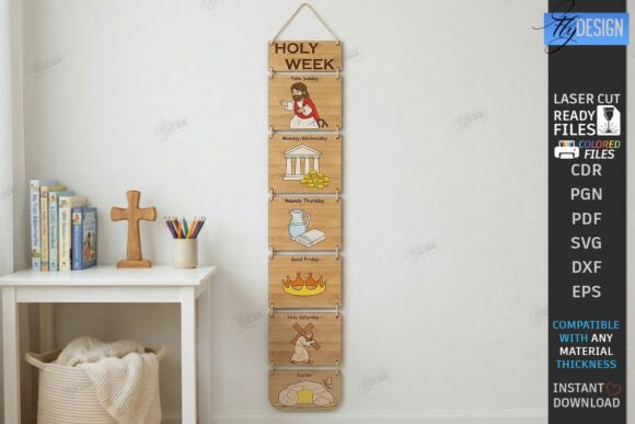 Holy Week Interactive Chart Laser Cut