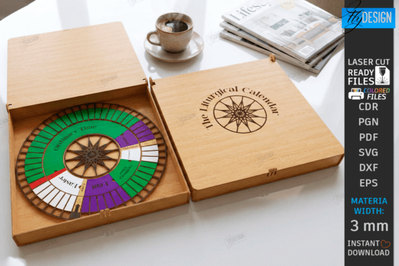 Liturgical Calendar Wheel Laser Cut CNC
