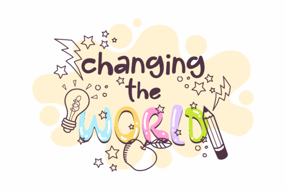 Teacher Changing the World: Graphics and Crafts for Creative Publishing